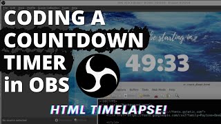 Coding A Countdown Timer in OBS (using Browser Source)