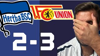 Hertha BSC vs. FC Union Berlin 2-3 (0-1) Ich kann es nicht mehr ertragen! 19.01.2022