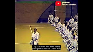 Taiji Kase sensei seminar Madrid 1989