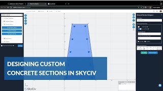 Designing Custom Concrete Sections in SkyCiv