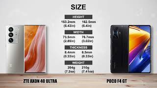 ZTE AXON 40 ULTRA vs POCO F4 GT - Full specs comparison