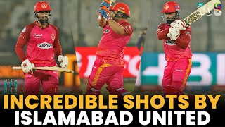 Incredible Shots By Islamabad | Quetta Gladiators vs Islamabad United | Match 13 | HBL PSL 8 | MI2A