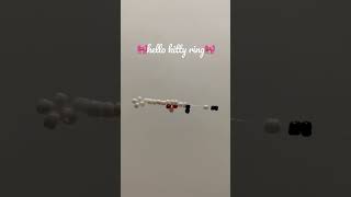 hello kitty ring tutorial #beaded #diy #tutorial #beads #beadedjewelry #beadings #beadingtutorial