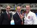 free kumite goldmedalist congratulation w.s.k.f. 16th world championships.