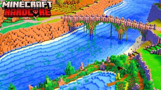 I Transformed this Entire RIVER in my Minecraft Hardcore Forever World
