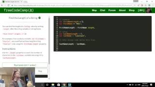 Find the Length of a String - Free Code Camp