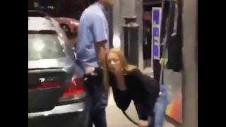 drug addicts junkies fuel the car at the gas station USA