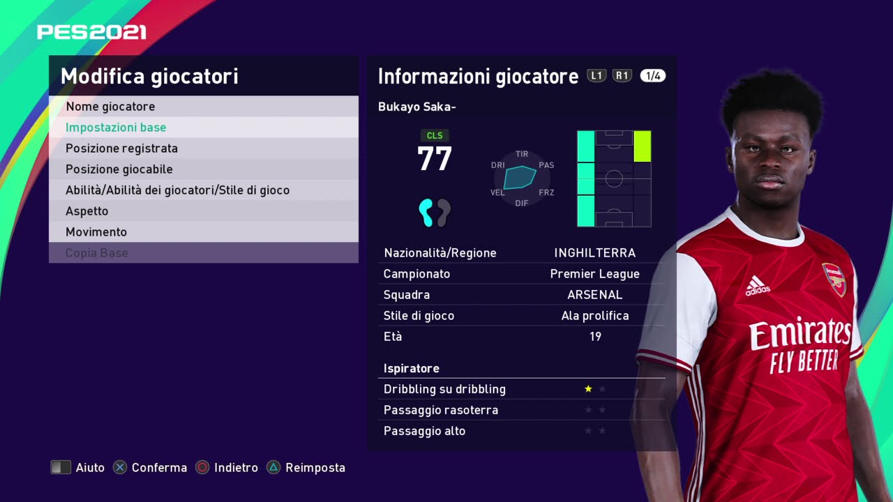 EFootball PES 2021 Buyako Saka Edit - YouTube