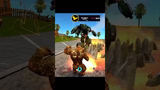 STONE GIANT VS GREEN TRANSFORMER CAR FIGHT IN ROPE HERO VICE TOWN / NEW UPDATE #shorts PART 3