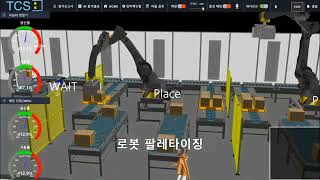 [탑코어시스템 TCS]OpenGL API 엔진(T3Dplus)으로 개발한 메타버스팩토리 리얼타임 시뮬레이션