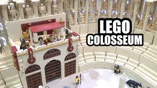 Custom LEGO Roman Colosseum with 60 Unique Statues | Bricks by the Bay 2019