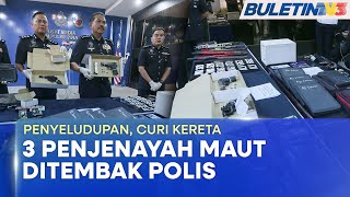 JENAYAH | Tiga Penyeludup Senjata Api, Curi Kenderaan Mewah Maut Ditembak Polis