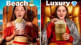 I Tested The Weirdest Movie Theaters — One Was On a BEACH!