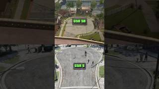 SAN ANDREAS VS GTA V: MAP COMPARISON 🌎 #gta #gtasanandeas #gta5