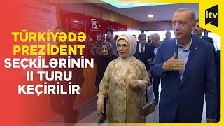 Prezident Rəcəb Tayyib Ərdoğan səs vermək üçün məntəqəyə gəldi - CANLI