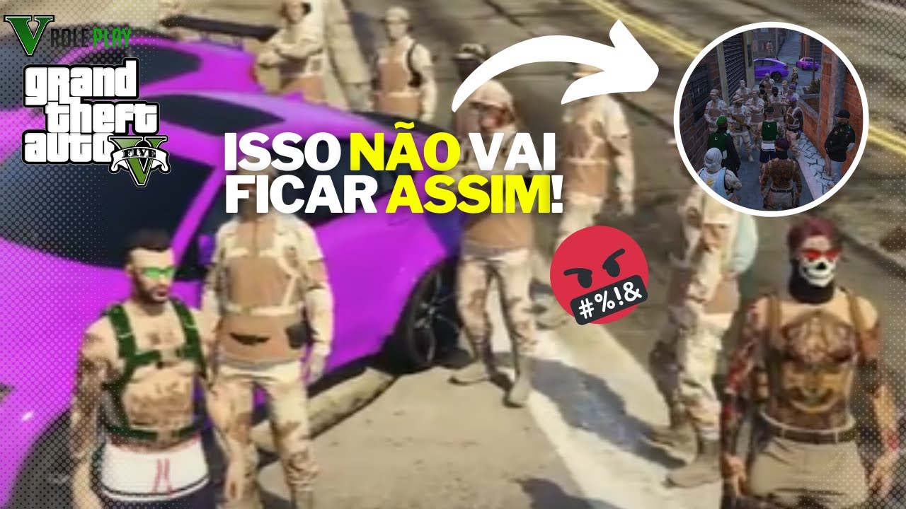 Invadiram A Favela Gta V Rp Youtube