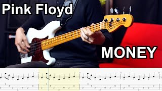 Pink Floyd - Money  // BASS COVER + Play-Along Tabs