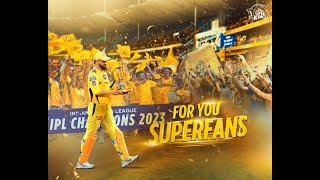 MS Dhoni Mashup | 2023 IPL Championship Chennai Super Kings