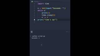 Build a Python Countdown Timer in 60 Seconds