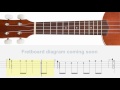 ukulele play a long canon in c 60bpm slow version for practicing