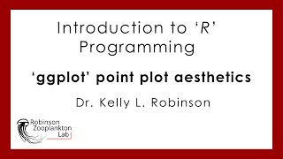 Introduction to R Programming (short): 'ggplot' point plot aesthetics