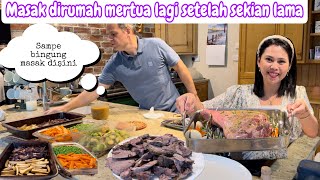 MASAK DI RUMAH MERTUA LAGI SETELAH SEKIAN LAMA || MAKAN BERSAMA KELUARGA ACARA NATAL