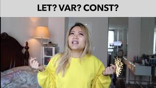 Difference between VAR, CONST, LET | Javascript Variables Explain in 1 min