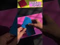 how to make squid game ddakji origami ddakji diy 🟥🟦 squidgame shorts