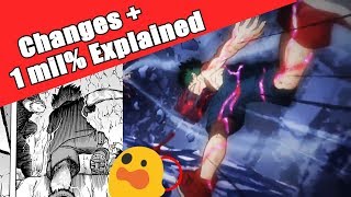 Season 3 Episode 4 DIFFERENCES PLUS 1,000,000 % Smash Explained || My Hero Academia