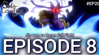 Solo Leveling Season 2 Episode 8 | Jin woo vs Baran (Demon King)