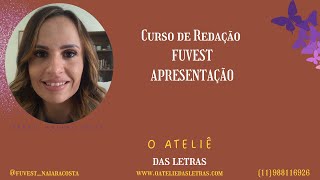 Apresentação do curso de redação FUVEST 2026