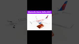 Skymarks Daron Delta A321 Model Aircraft 1:100 | Die-Cast Airliner Model | Aviation Collectibles