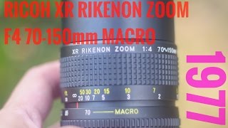 【レンズレビュー】RICOH XR RIKENON F4 70-150mm MACRO【オールドレンズ】