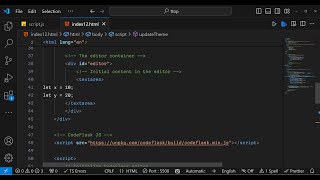 Javascript CodeFlask IDE Syntax Highlighter Example to Highlight Source Code in Browser Full Example