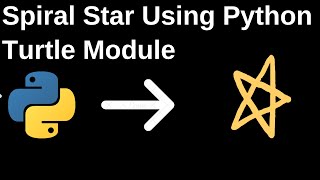 Making a Spiral Star using Python | Turtle