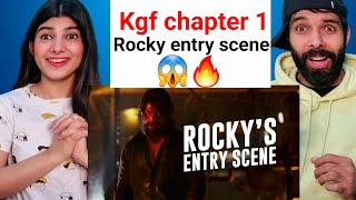 K.G.F Rocky Entry Scene Reaction | Super Star Yash | KGF | Reaction video