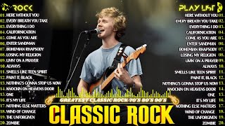 Top 100 Classic Rock Songs Of All Time🔥3 Doors Down , Bon Jovi, Guns N' Roses, Nirvana, Metallica