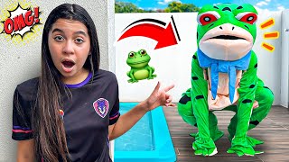 O SAPO MALVADÃO INVADIU MINHA CASA E FOI PRA PISCINA | Sarah de Araújo