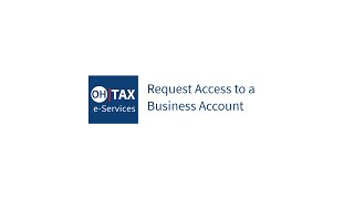 Request Access to a Business Account | OH|Tax eServices