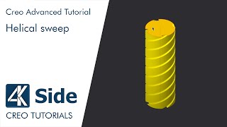 Creo Advanced tutorial: Helical sweep