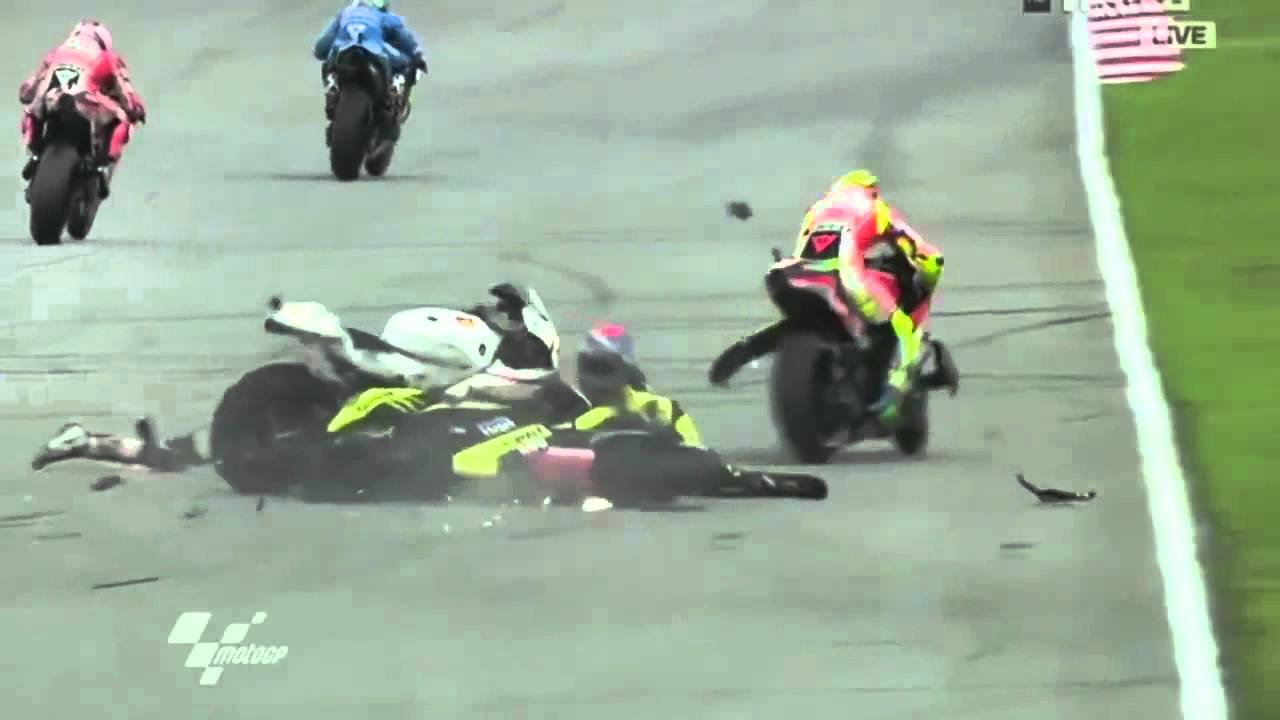 Marco Simoncelli-Colin Edwards-Crash In Sepang-Malaysia 2011-RIP Marco ...