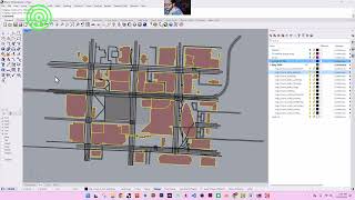 Rhino site model starting to name layers from Blosm import to make plans and sections