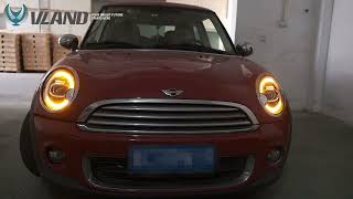 After Modified - VLAND LED Headlights For BMW Mini Cooper [Mini Hatch] R56 R57 R58 R59 2007-2013