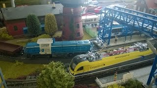 Märklin Layout: PIKO LTE \u0026 CargoServ locomotives - AC H0 Scale