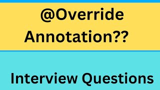 @override annotation in java | Learn Coding | Interview Prep