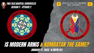 Is Modern Arnis \u0026 Kombatan the Same?