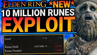 Elden Ring - 10 MILLION RUNES In An Hour! NEW! BEST Rune Farm! Exploit! Early Game! Level Up Fast