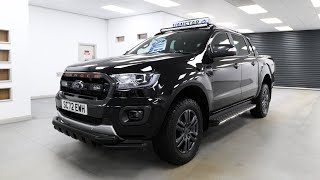 Ford Ranger 2.0 Wildtrak Metallic Black 213 BHP 4WD Roof Mounted Light Bar - SC72 EWH - VanStar