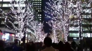 東京駅駅前ライトアップ・丸の内イルミネーション  2015 12 24