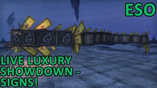 What can you make with Signs and Banners in ESO in 30 minutes? Live Luxury Showdown #44